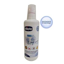 Chicco Disinfectant Multipurpose, Liquid Disinfectant for Feeding Bottles, Nipples & Baby's Accessories, Fruits and Vegetables, Anti-Fungal & Antibacterial, 0m+ (500ml)
