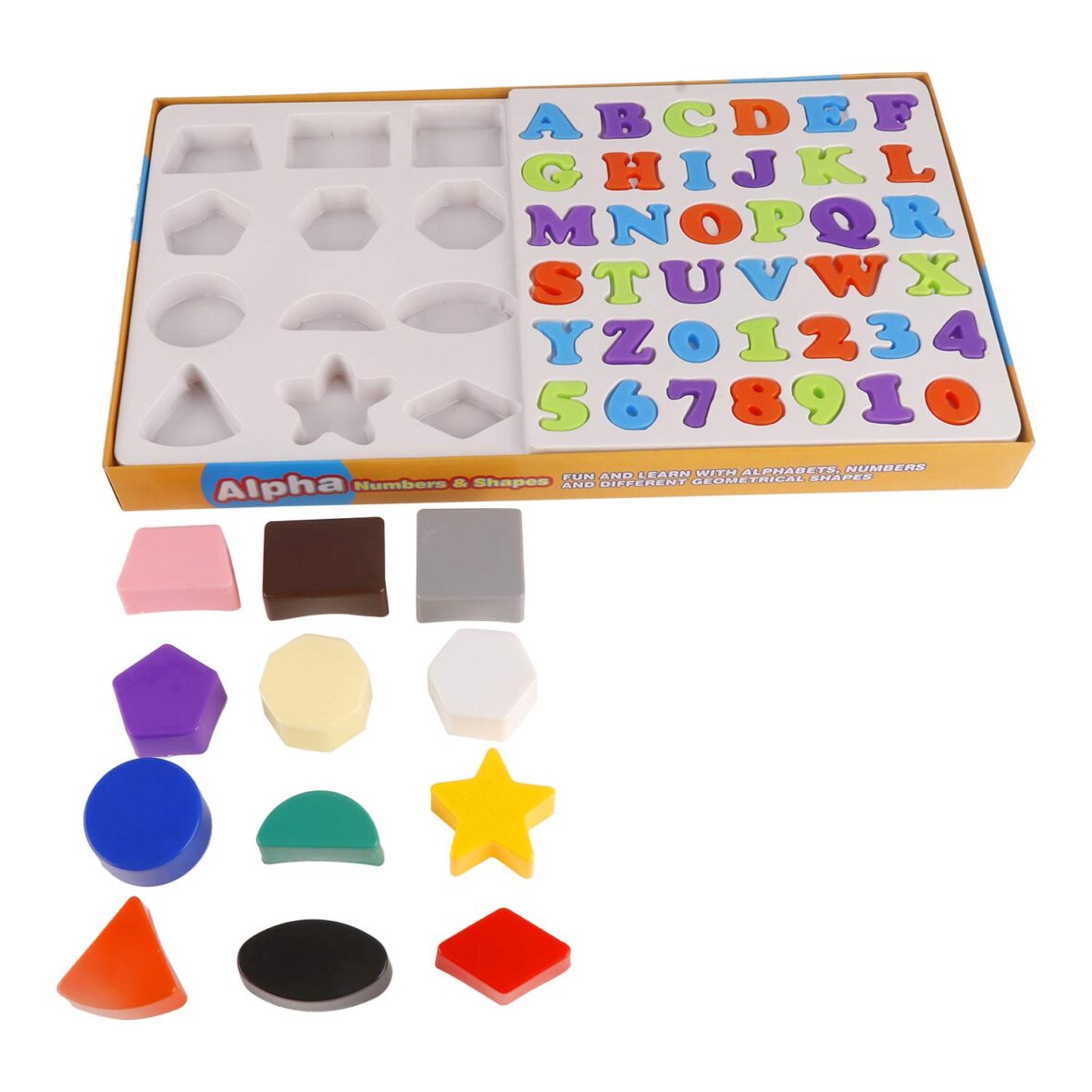 Ratna’s Educational Alpha, Numbers & Shapes for Kids. Let Them Learn The Combo of Alphabet, Number and Shapes
