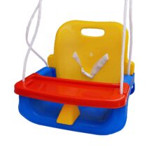 Swing for Kids - Baby Swing with Tray - for Indoor and Outdoor- Red and Blue Color - for Boys and Girls of Age 6 Months +