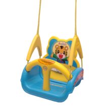 Fun Ride Plastic Musical 3 in 1 Adjustable Swing for Kids(Blue)