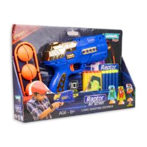 Raptor Air Striker Manual Soft Suction Bullet Gun Toy with 10 Safe Soft Foam Bullets Fires up to 30 feet Long, Fun Target Shooting Battle Fight Game for Kids Multicolour