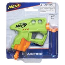 Nerf NanoFire Blaster, Green Single-Shot Blaster with Dart Storage, Includes 3 Elite Darts, For Kids Ages 8 and up
