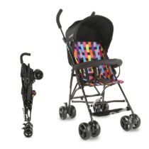 Luvlap Black Tutti Frutti Stroller Buggy Compact And Travel Friendly For Baby 18276