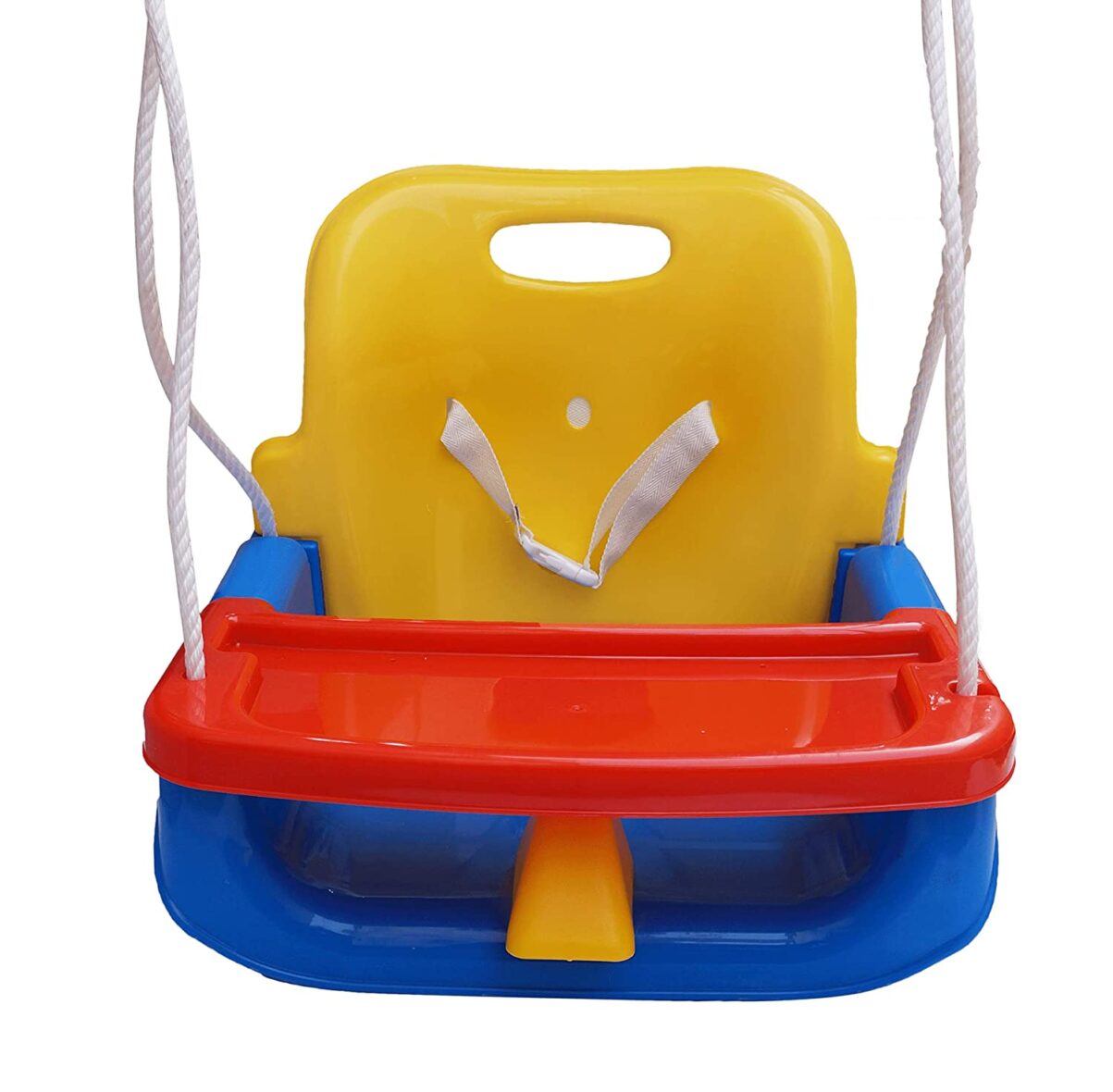 Swing for Kids – Baby Swing with Tray – for Indoor and Outdoor- Red and Blue Color – for Boys and Girls of Age 6 Months +