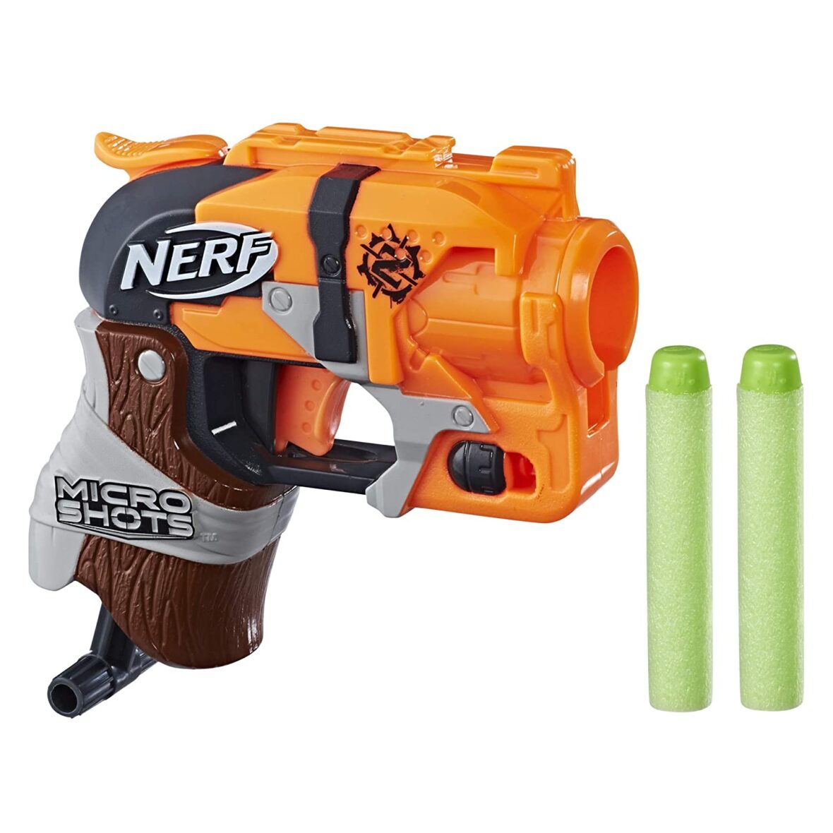 Nerf MicroShots Zombie Strike Hammershot, Includes blaster and 2 darts, For Kids Ages 8 years Old and Up