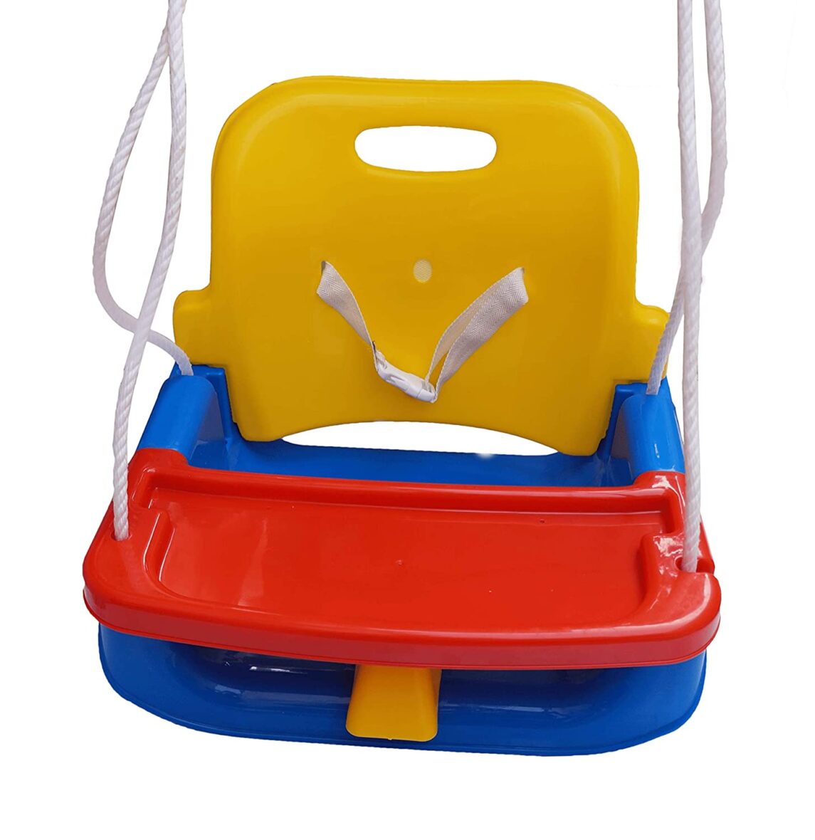 Swing for Kids – Baby Swing with Tray – for Indoor and Outdoor- Red and Blue Color – for Boys and Girls of Age 6 Months +