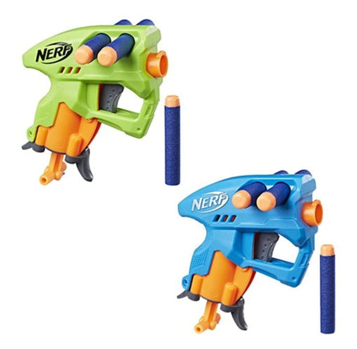 Nerf NanoFire Blaster, Green Single-Shot Blaster with Dart Storage, Includes 3 Elite Darts, For Kids Ages 8 and up