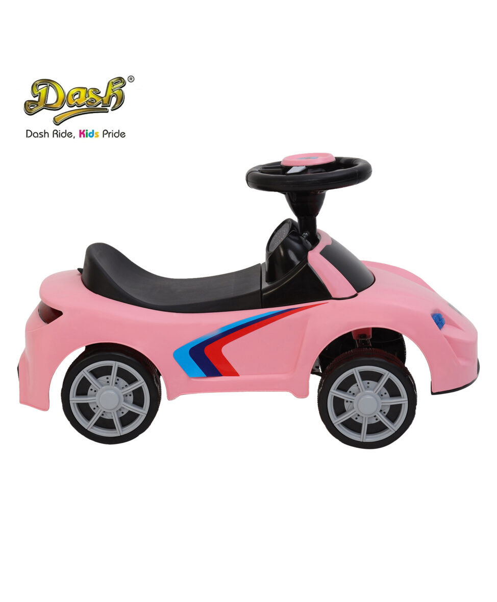 Dash F1 Musical Ride On Car With Front And Rear Lights – Pink