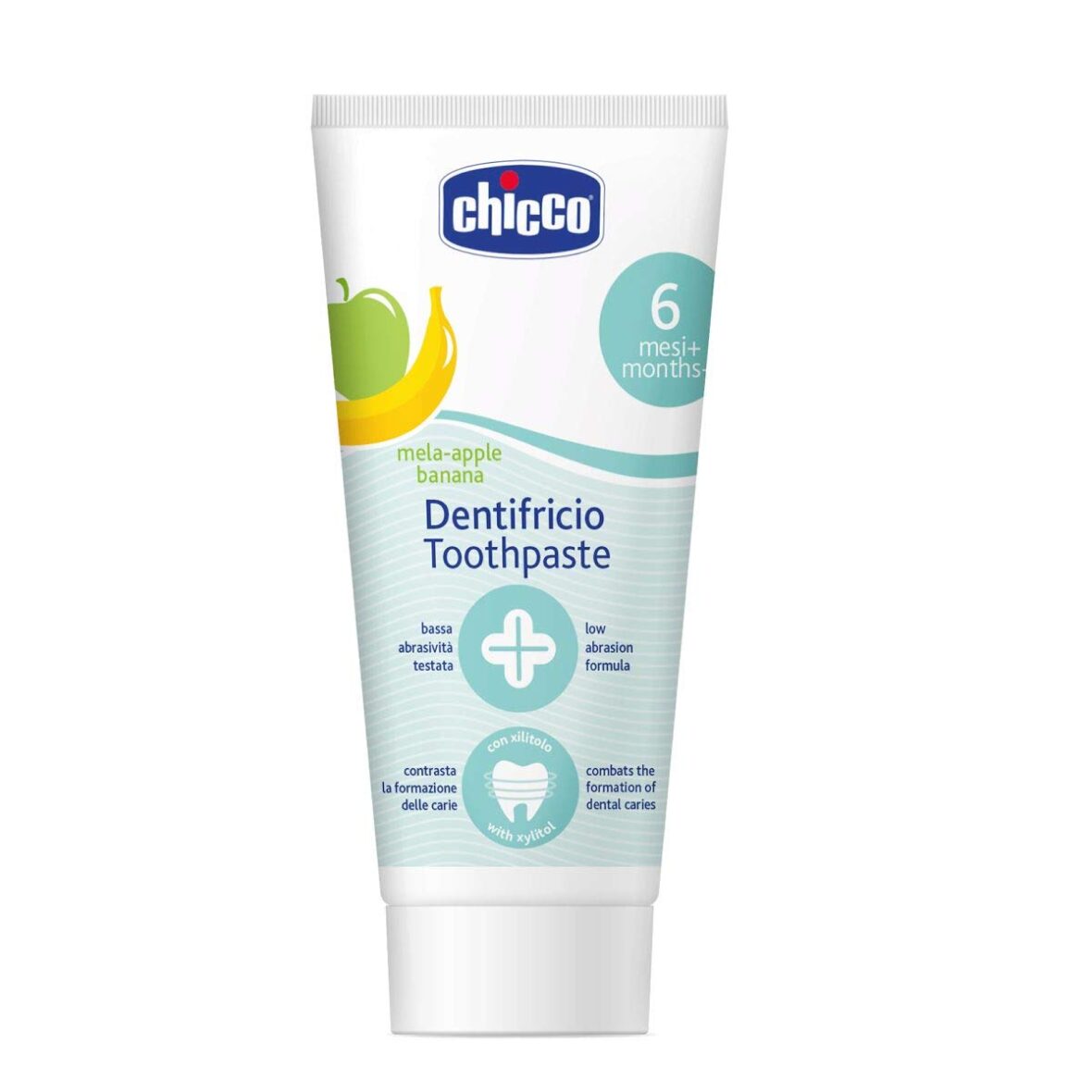 Chicco Dentifricio Toothpaste Apple and Banana Flavor – 50 ml