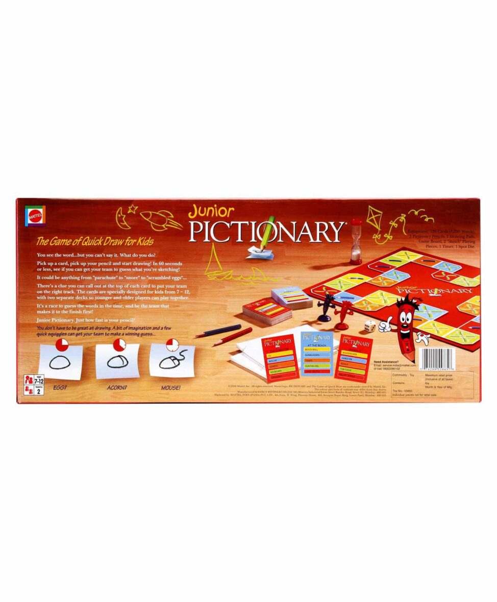 Mattel Toys Junior Pictionary Board Game – Multicolor 02