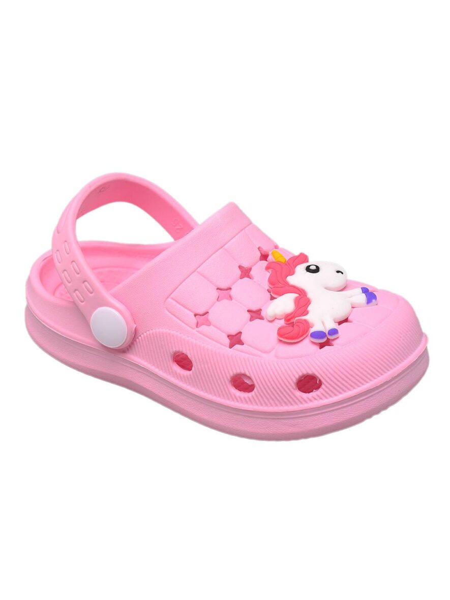 Yellow-Bee-Light-Pink-Baby-unicorn-clogs-for-Girls-002