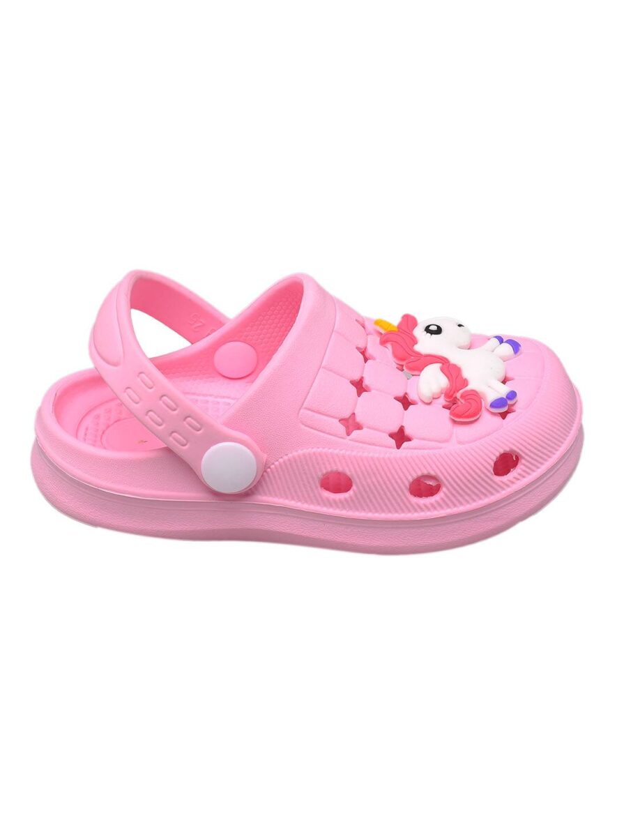 Yellow-Bee-Light-Pink-Baby-unicorn-clogs-for-Girls-003