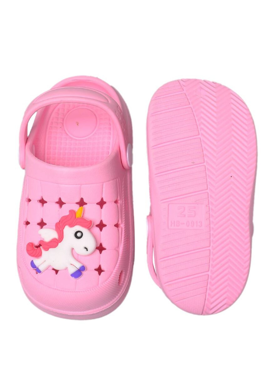Yellow-Bee-Light-Pink-Baby-unicorn-clogs-for-Girls-010