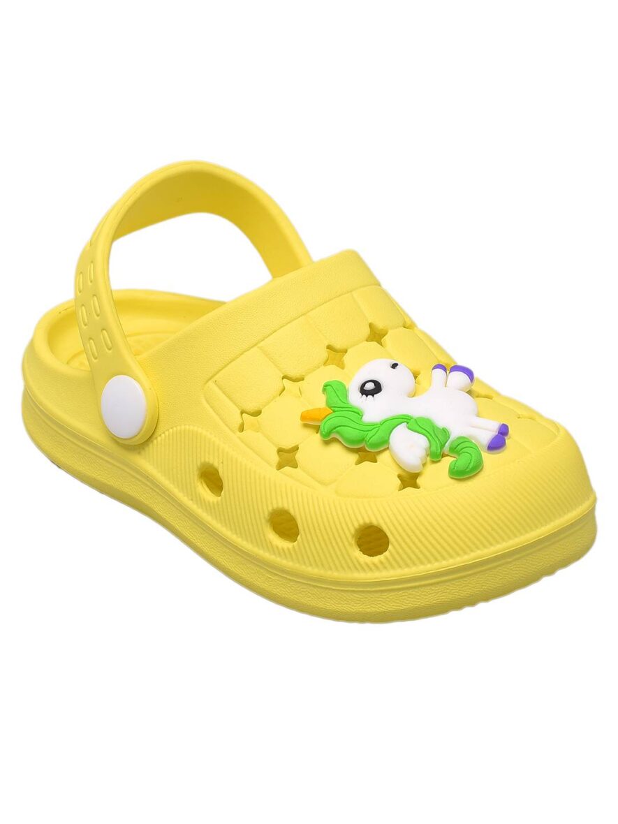 Yellow-Bee-yellow-Baby-unicorn-clogs-for-Girls-00 (1)