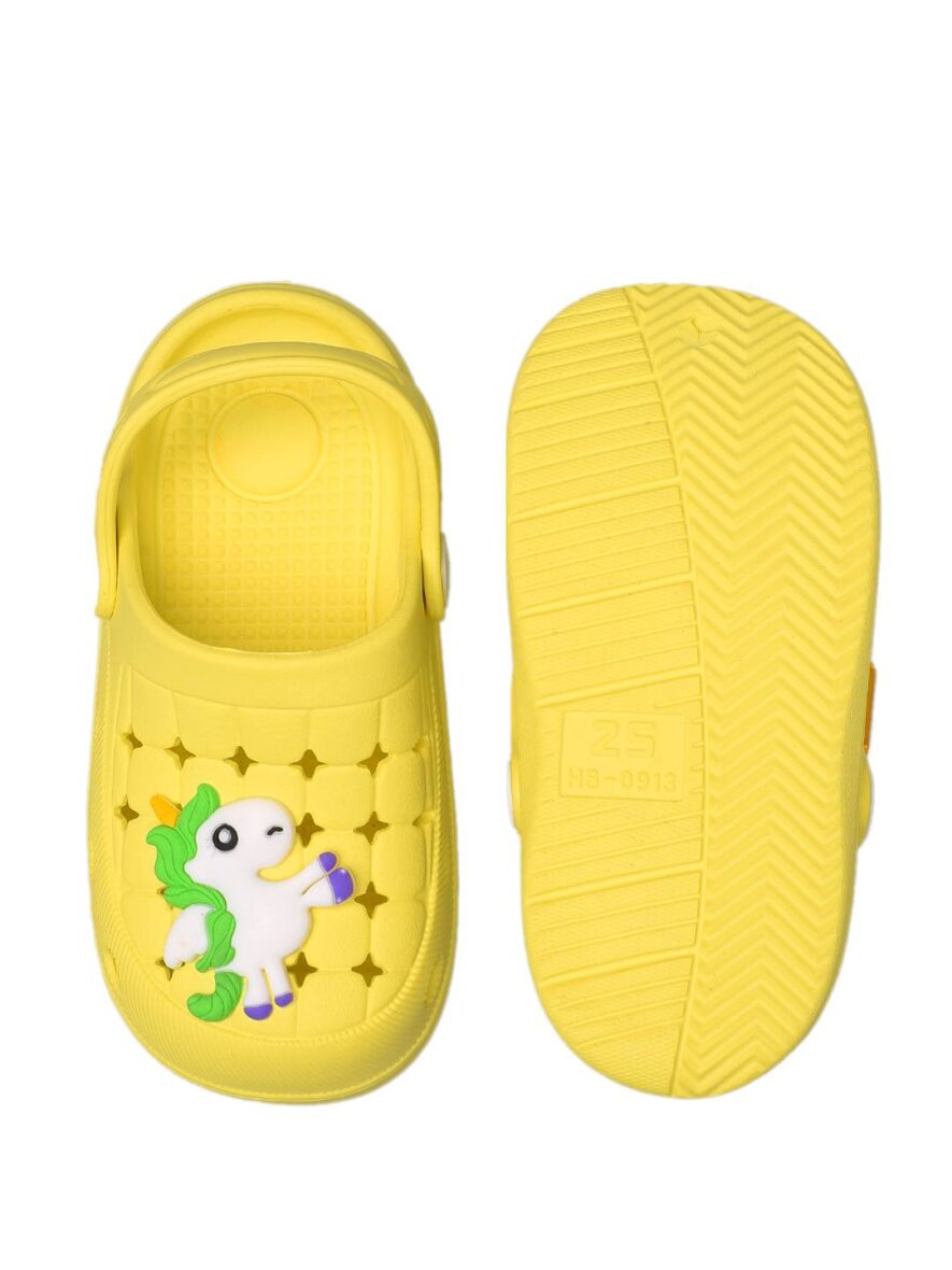 Yellow-Bee-yellow-Baby-unicorn-clogs-for-Girls-00 (9)