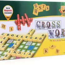 Funntul Magnetic Cross Word Game an English Word Puzzle Game, Educations Board Games for Kids - Multi Color