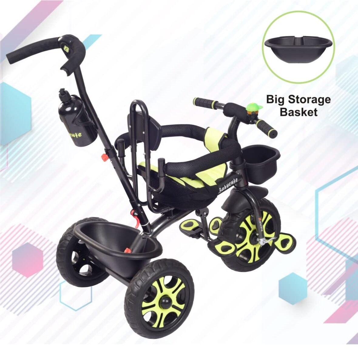 BabyCute V-4 Sports Plug and Play Tricycle for Kids with Parental Control, Baby Cute V4 Baby Cycle for 2-5 Years Old