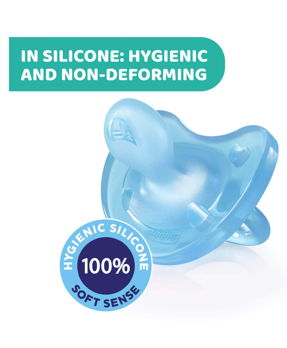 Chicco Physio Soft Silicone Orthodontic Soother Blue – 1 Piece