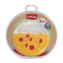 LuvLap Silicone Baby Teether for 3months+ baby, Teething and chewing Toys for babies with Hygienic Carrying case, 3m+, BPA Free, Pizza Time (Multicolor)