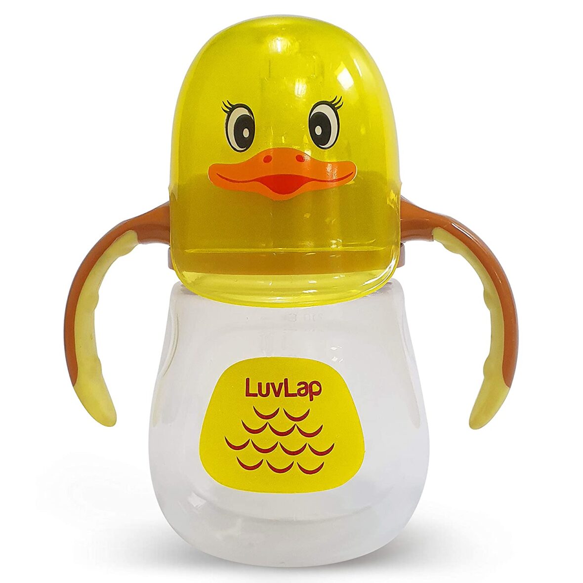 LuvLap Naughty Duck Spout Sipper for Infant/Toddler, 210ml, Anti-Spill Sippy Cup with Soft Silicone Spout BPA Free, 6m+ (Yellow)