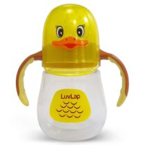 LuvLap Naughty Duck Spout Sipper for Infant/Toddler, 210ml, Anti-Spill Sippy Cup with Soft Silicone Spout BPA Free, 6m+ (Yellow)