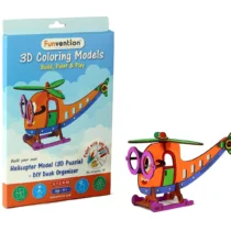 Funvention 3D Coloring Model - Helicopter Stem for Kids