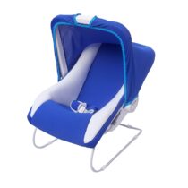 U Smile Carry Cot Cum Bouncer - 10 in 1 - Feeding Chair, Baby Chair, Rocker, Bath TUB, Carrying, Bouncer, Bottle Holder & Baby Swing (Blue)
