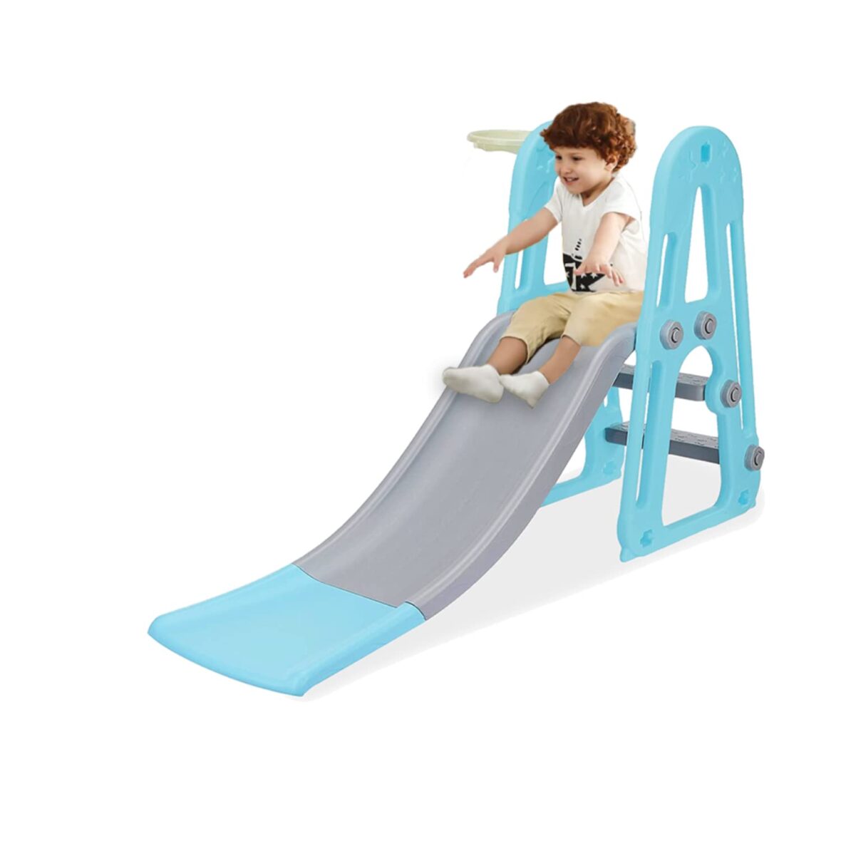 U Smile Garden Slide for Kids – Playgro Super Prime Slider with Extended Buffer -For Boys and Girls Perfect Slides / Toys for Home, Indoor or Outdoor 1 Year to 5 Years – L140 x B62 x H85 cms (Super Slider)