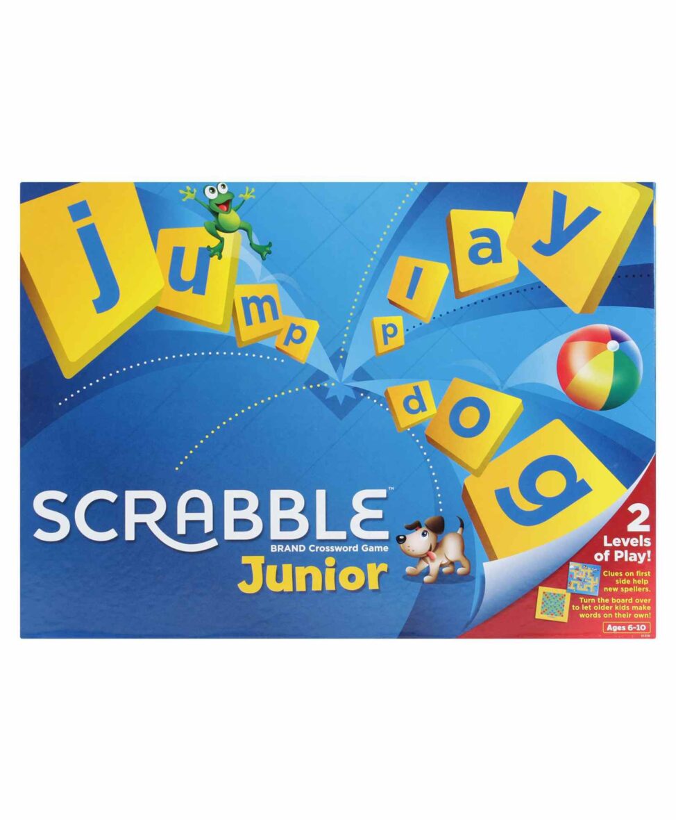 Junior Scrabble Crossword Board Game – Multicolour
