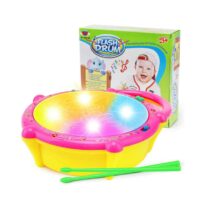 3D Musical Flash Drum with Lights - Multicolour