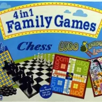 Ekta Toys 4 in 1 Family Games Board Game Accessories Board Game