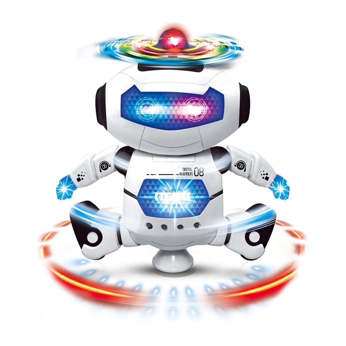 U Smile Dancing Robot With 3D Lights & Music – White
