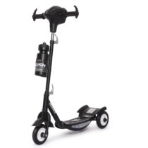 U Smile FunRide Kids Scooter Rush DX with Lights and Music - Three Wheel Kick Scooters for Boys and Girls with Sipper, Adjustable Height and Rear Brake - 3 Wheels Skate for Age 3 -10 Years