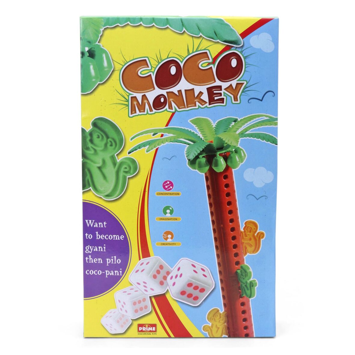 Petals Coco Monkey Play Set Multicolor – 18 Pieces