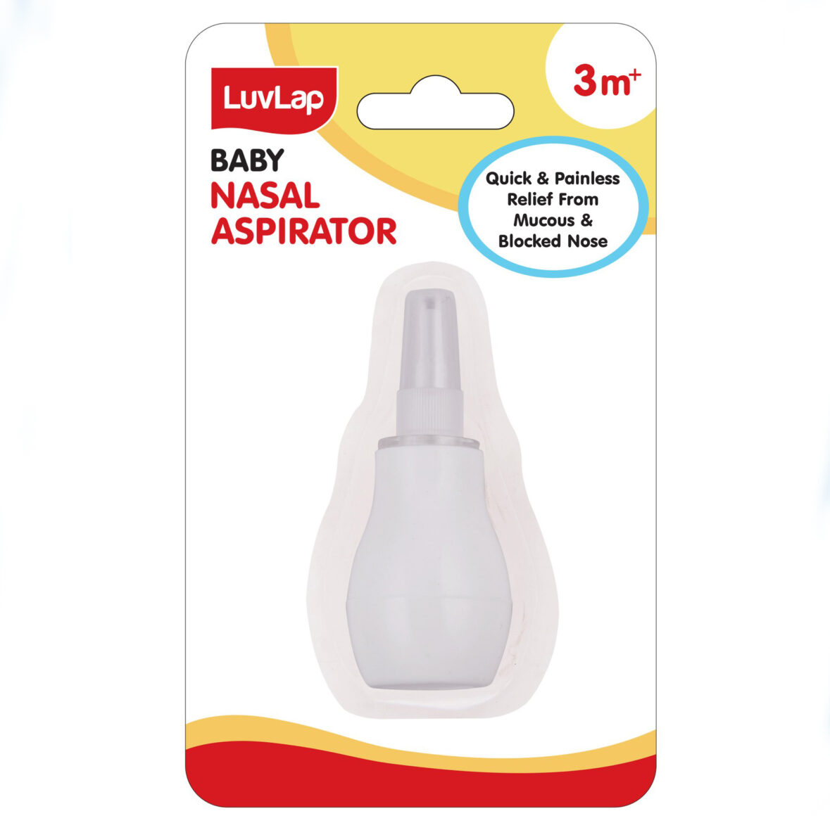 LuvLap Silicone Nozzle Nasal Aspirator – White