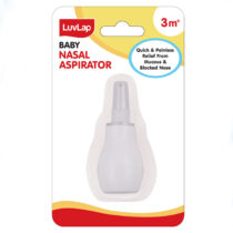 LuvLap Silicone Nozzle Nasal Aspirator - White