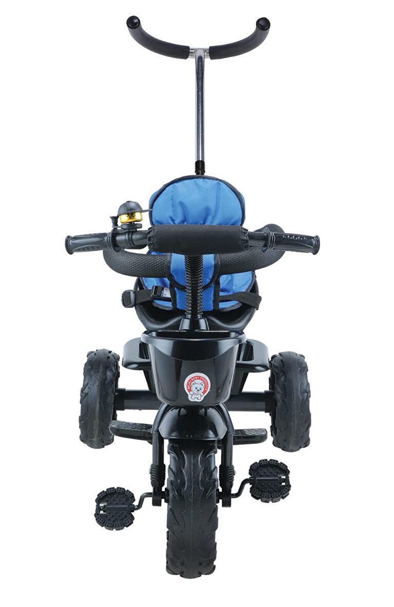 Toyzoy Maple Grand Kids|Baby Trike|Tricycle with Safety Guardrail for Kids|Boys|Girls Age Group 2 to 5 Years, TZ-531 (Black & Blue)