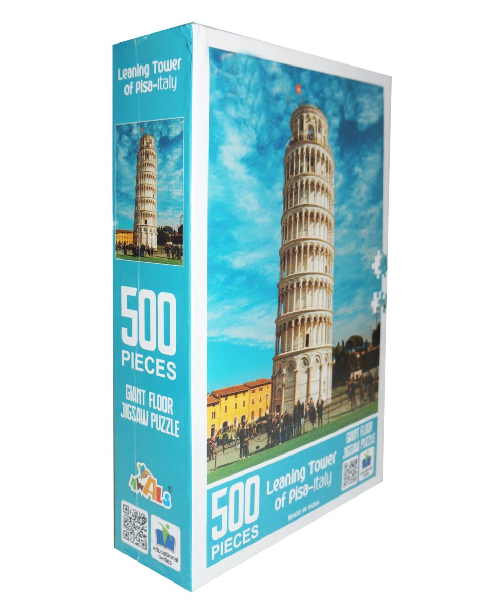 Wonders of World Leaning Tower of Pisa Jumbo Jigsaw Puzzle – 500 Pieces
