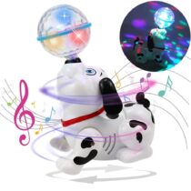 Dancing Dog Toy with Music for Kids Babies with Music and 3D Flashing LED Light Ball Sound & Light Toys Cute Animal Puppy Best Gift for Toddlers