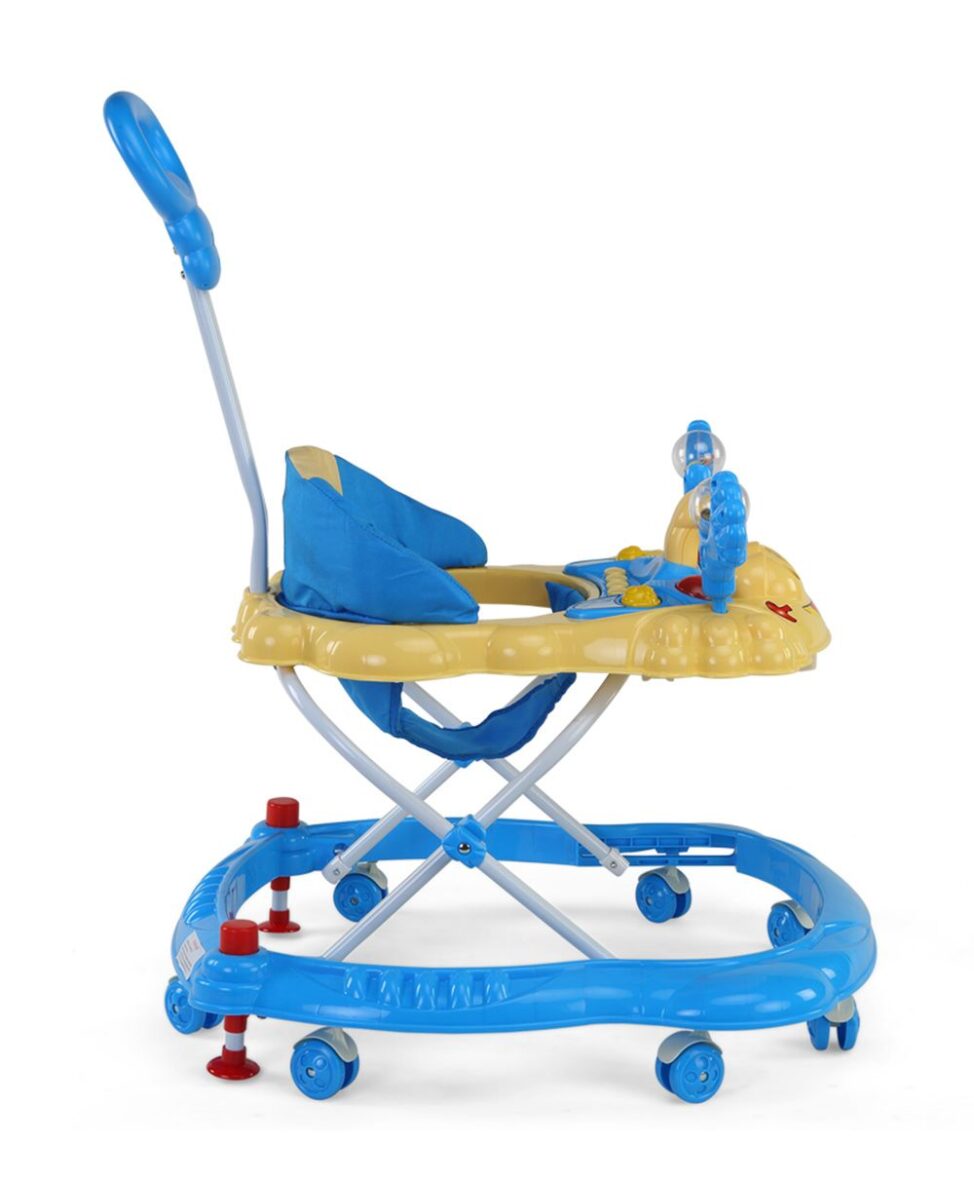 LuvLap Sunshine Baby Walker With Adjustable Height & Stopper – Blue 18126