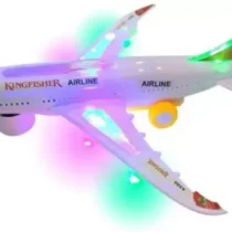 A380 Kingfisher AirBus Aeroplane Battery Operated With Light and Sound (Multicolor)
