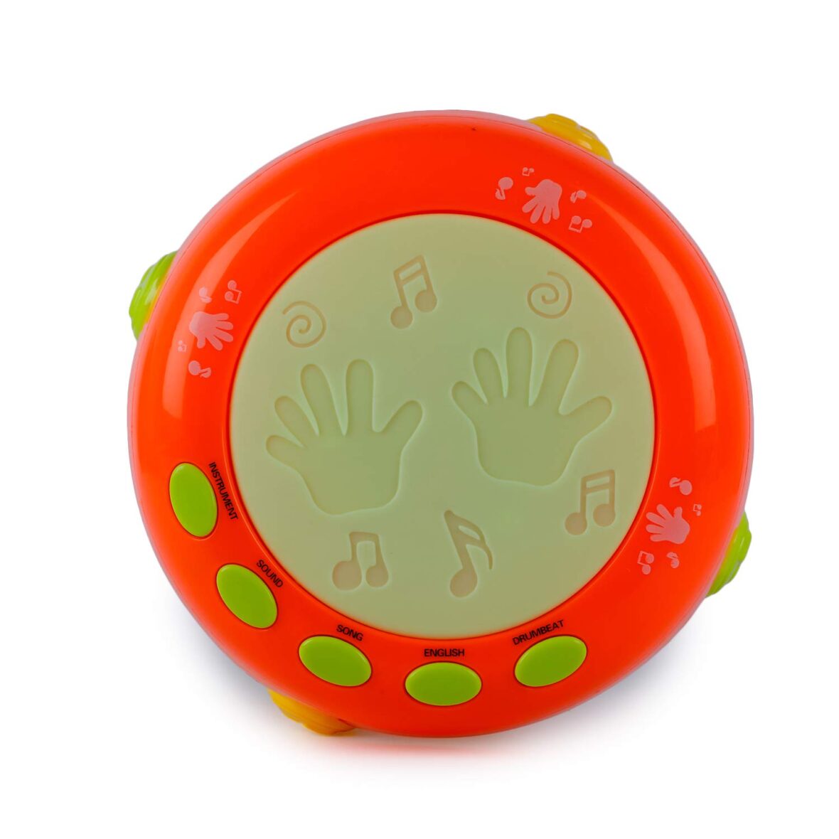 Battery Operated Flash Drum with Rotating Lamp Light & Musical Instrument Sounds