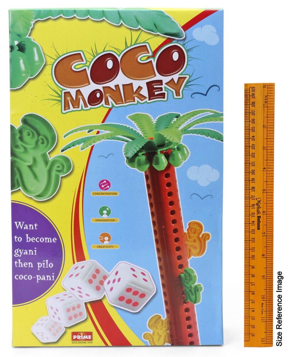 3 Petals Coco Monkey Play Set Multicolor – 18 Pieces