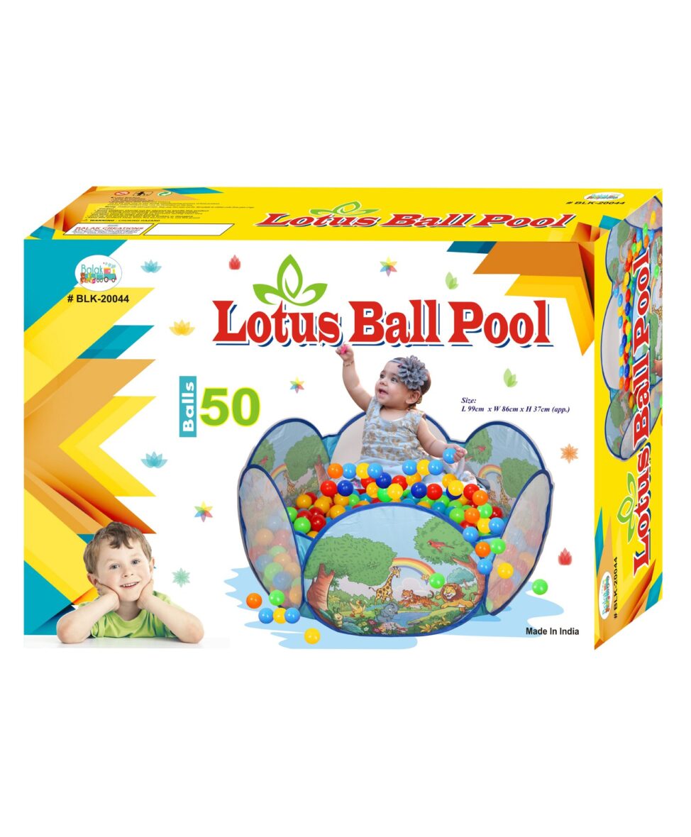 U Smile Lotus Ball Pool With 50 Balls – Multicolor