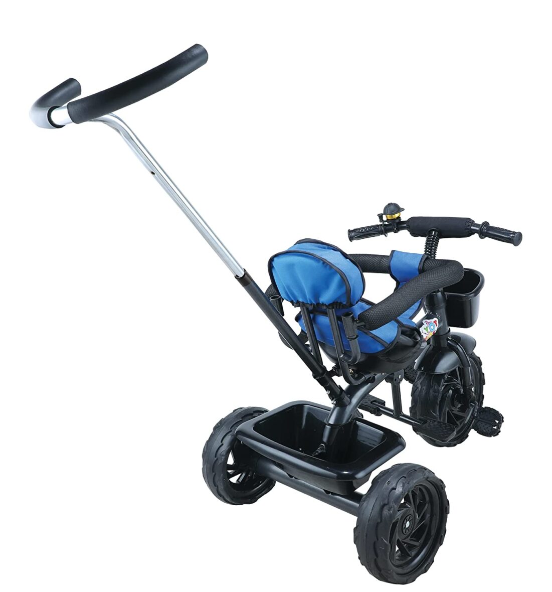 Toyzoy Maple Grand Kids|Baby Trike|Tricycle with Safety Guardrail for Kids|Boys|Girls Age Group 2 to 5 Years, TZ-531 (Black & Blue)