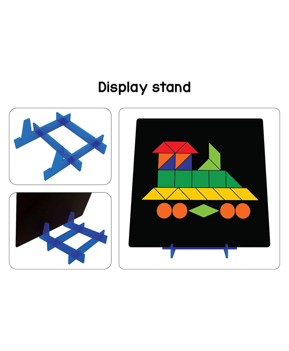 Play Panda Fun Magnetic Shapes (Junior) Type 1 – 44 Magnetic Shapes, 200 designs