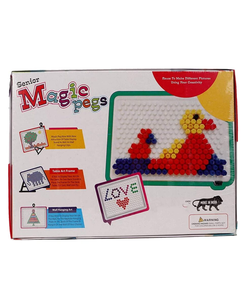 Ratna’s Magic pegs for Kids to Create Their own World Out of pegs Given and Create Different Designs (Big)