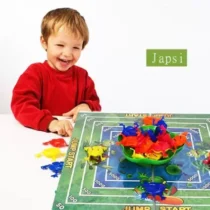 Jumping Frog - Board Game ; Finger Pressing Game for Kids; 2 - 4 Players ; Age 5 & Above Party & Fun Games Board Game