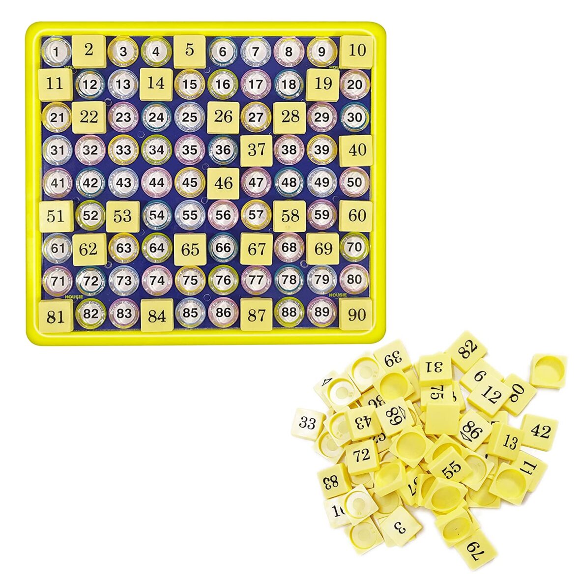 Housie Reusable Folding Ticket – Tambola Bingo Lotto Family Board Game (48 Reusable Cards)
