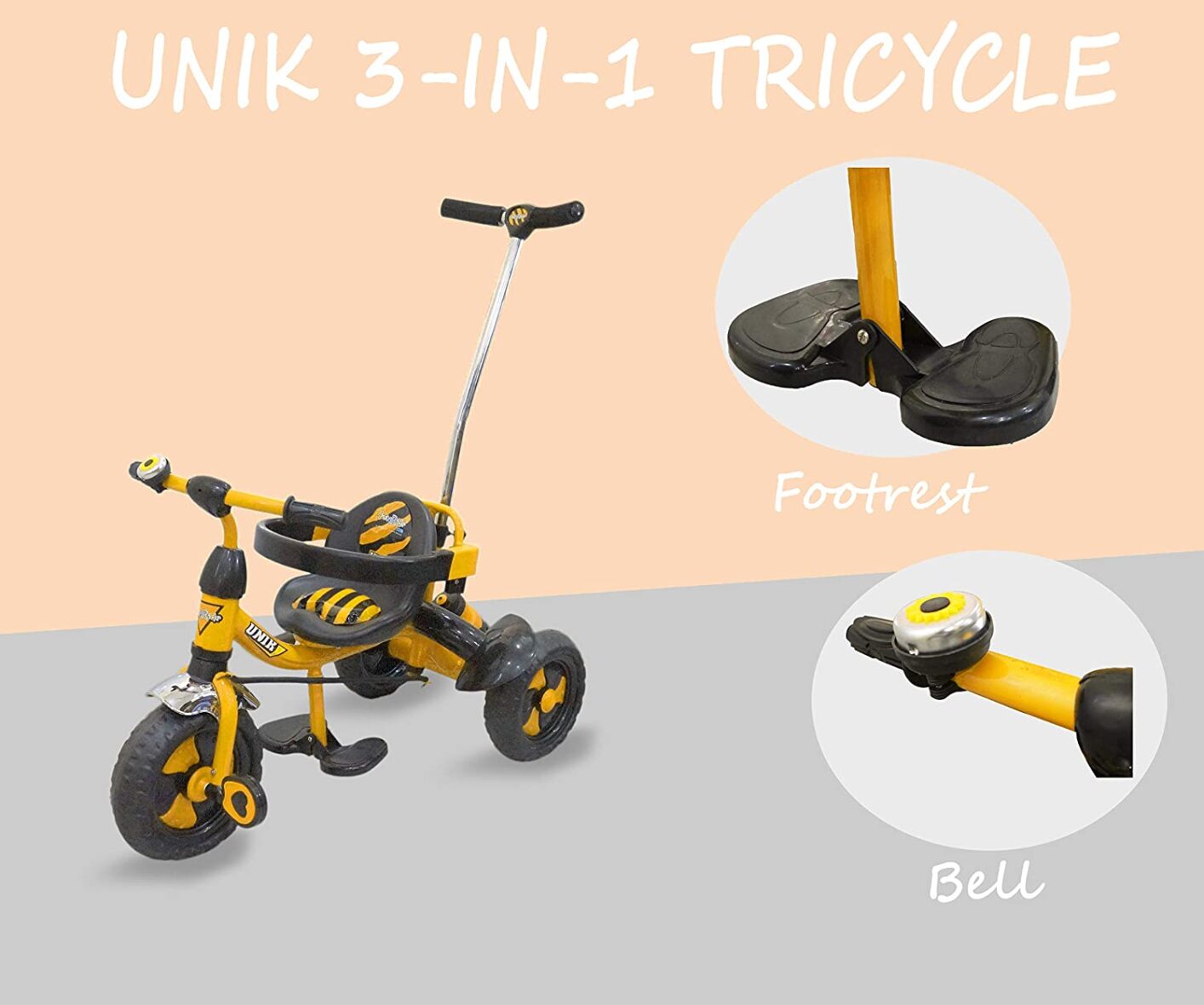 Fun Ride Baby Tricycle Unik Deluxe Rider 1 to 4 Years (23)